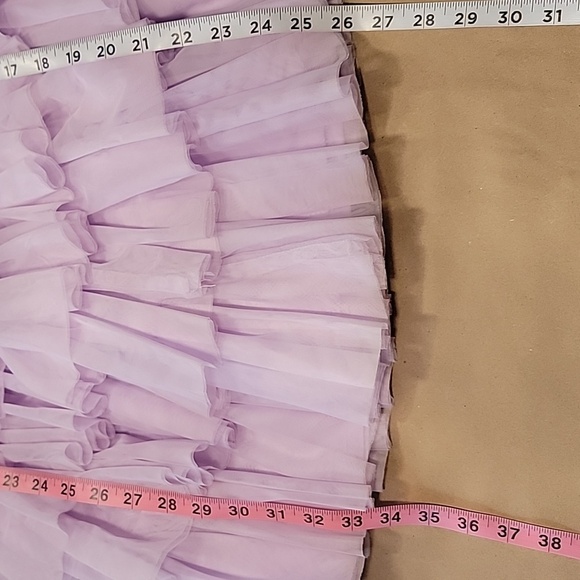 SHEIN Size M (6) Lavender "Enchnt" Tiered Mesh One Shoulder Formal Party Dress - Picture 10 of 16